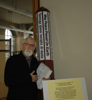 Father Derek Simons SVD Peace_pole_Fr_D_Simons_2016_2